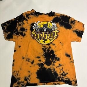 Spirit Halloween Tye dye black and orange